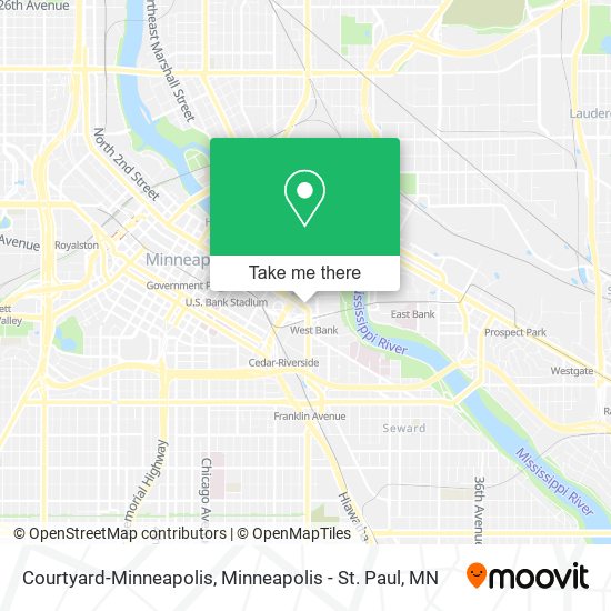 Mapa de Courtyard-Minneapolis