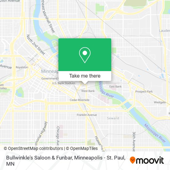 Mapa de Bullwinkle's Saloon & Funbar