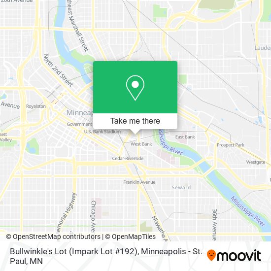 Bullwinkle's Lot (Impark Lot #192) map