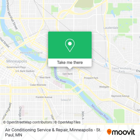 Air Conditioning Service & Repair map