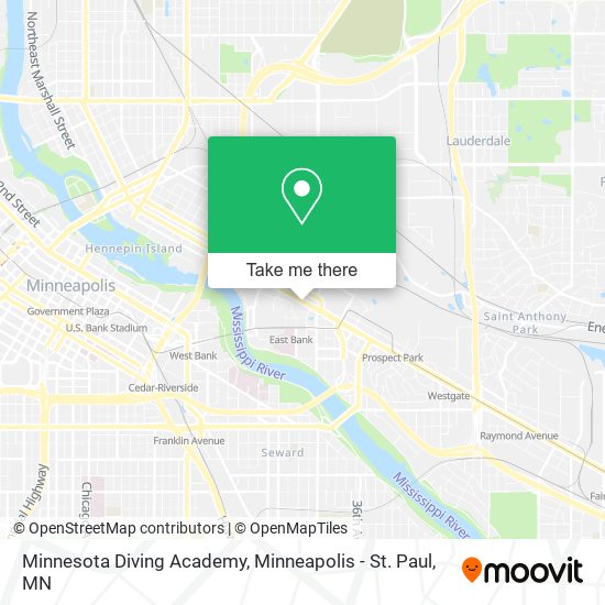 Minnesota Diving Academy map