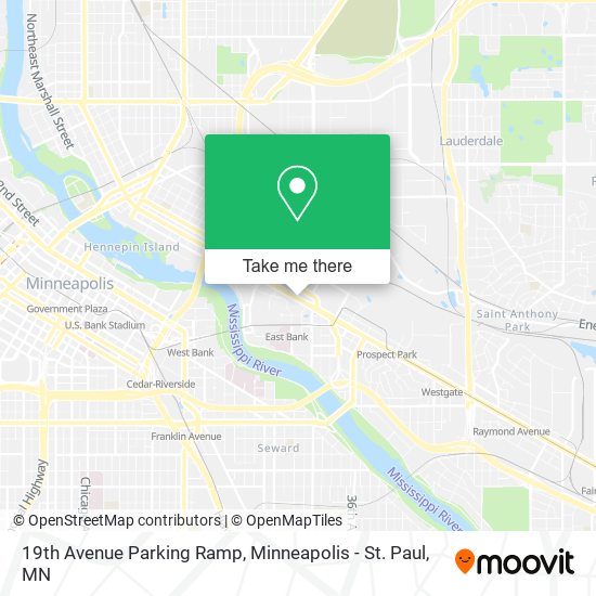 Mapa de 19th Avenue Parking Ramp