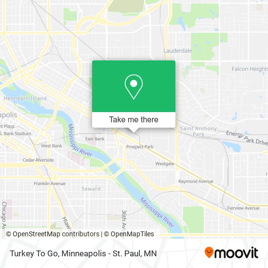 Turkey To Go map