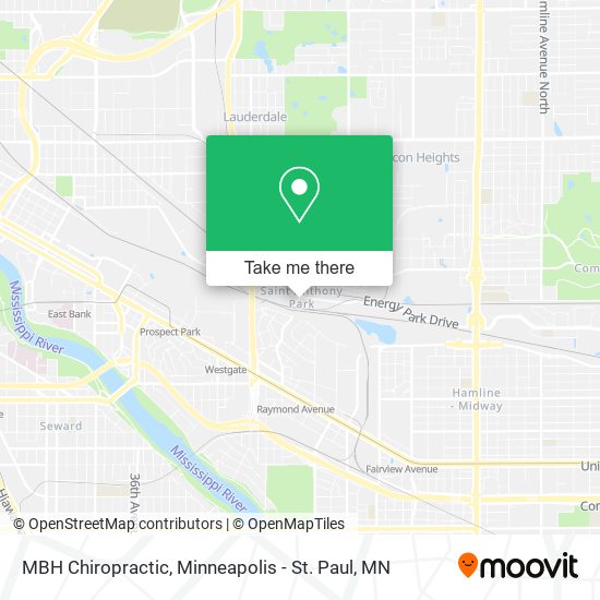 MBH Chiropractic map