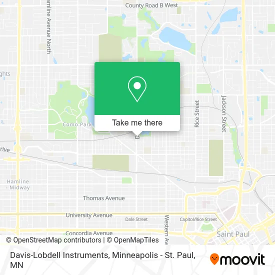 Davis-Lobdell Instruments map