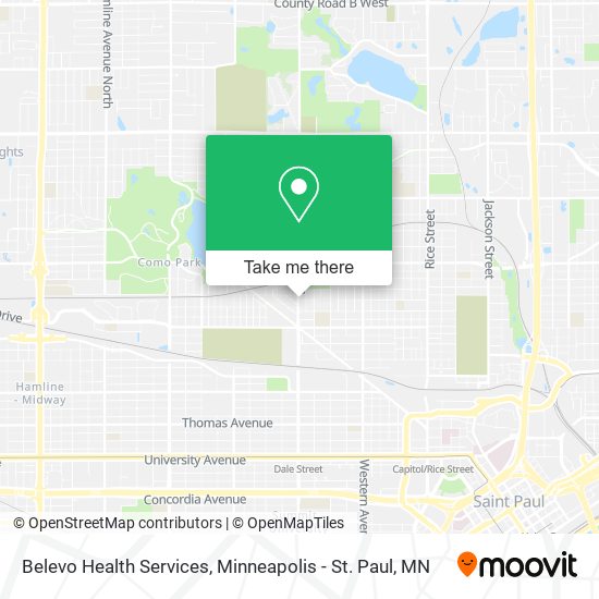 Mapa de Belevo Health Services