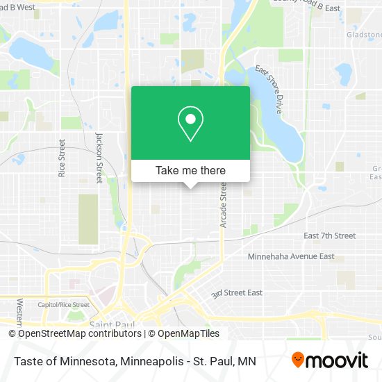 Taste of Minnesota map