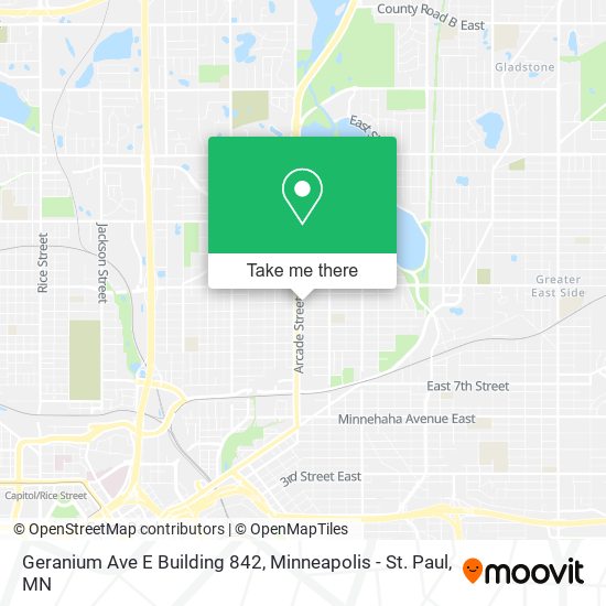 Geranium Ave E Building 842 map