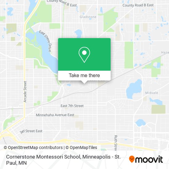 Mapa de Cornerstone Montessori School