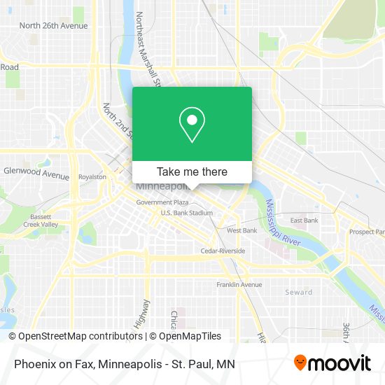 Phoenix on Fax map