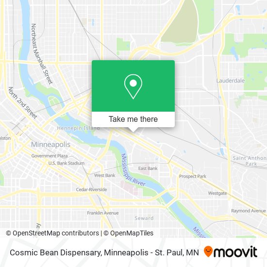 Cosmic Bean Dispensary map