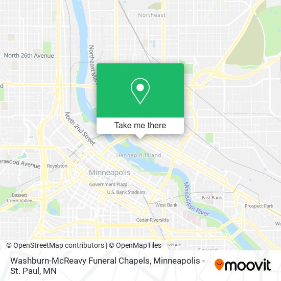 Mapa de Washburn-McReavy Funeral Chapels