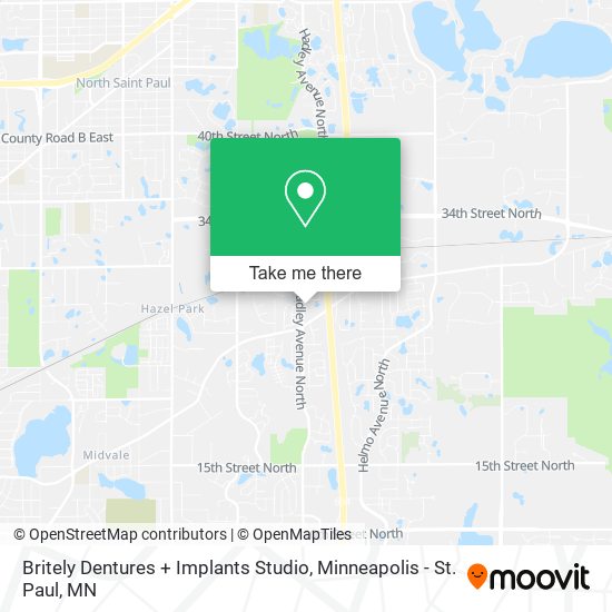 Britely Dentures + Implants Studio map