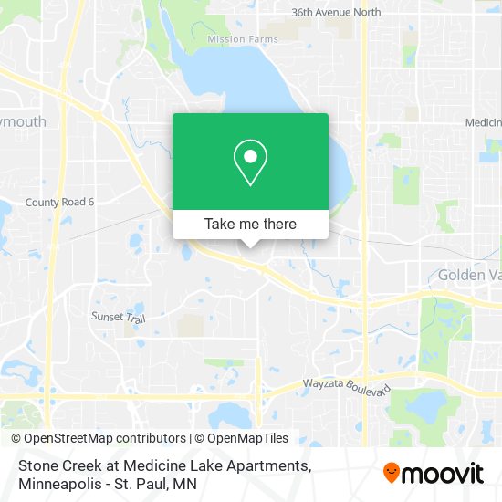 Stone Creek at Medicine Lake Apartments map