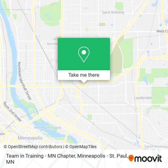 Mapa de Team in Training - MN Chapter