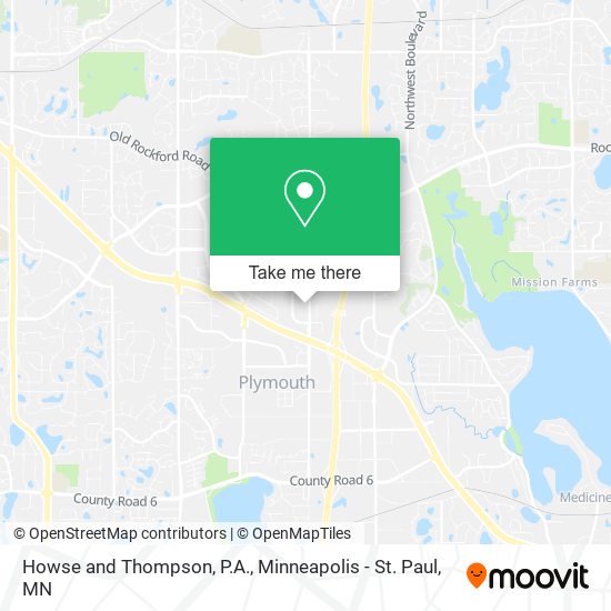 Howse and Thompson, P.A. map