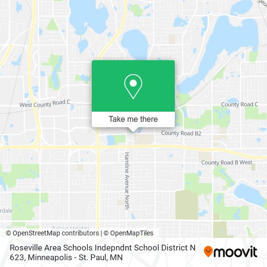 Roseville Area Schools Indepndnt School District N 623 map