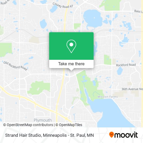 Strand Hair Studio map