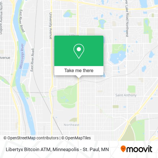 Mapa de Libertyx Bitcoin ATM