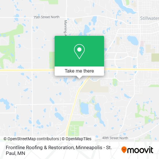 Frontline Roofing & Restoration map