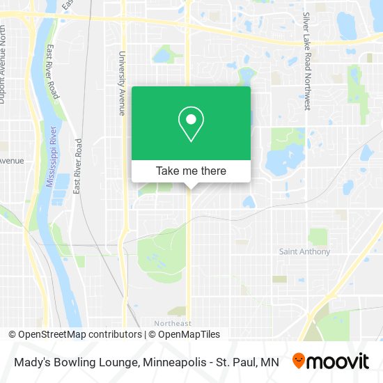 Mady's Bowling Lounge map