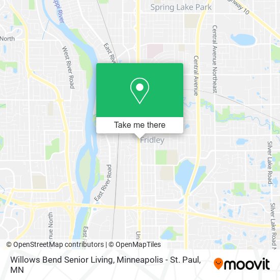 Mapa de Willows Bend Senior Living