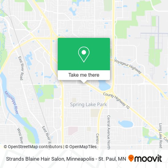 Strands Blaine Hair Salon map