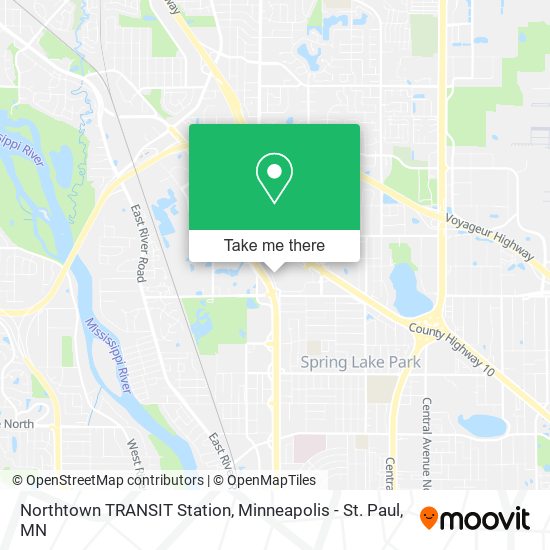 Mapa de Northtown TRANSIT Station