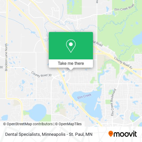 Dental Specialists map