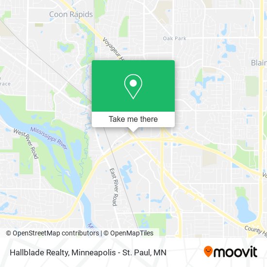 Hallblade Realty map