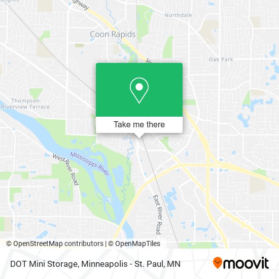 DOT Mini Storage map