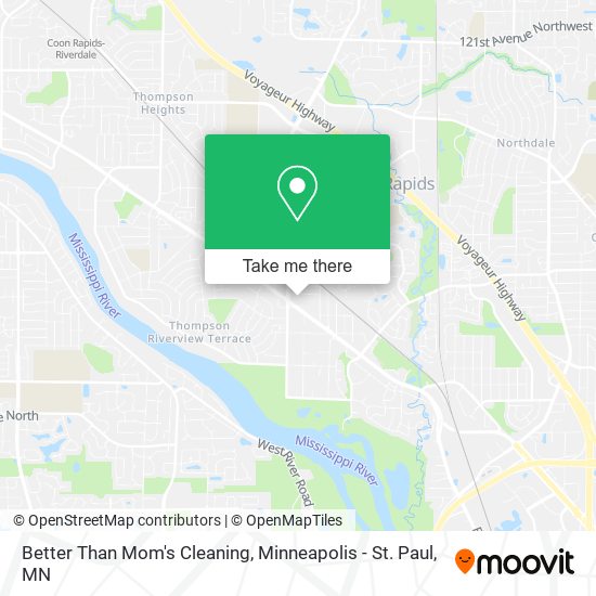 Better Than Mom's Cleaning map