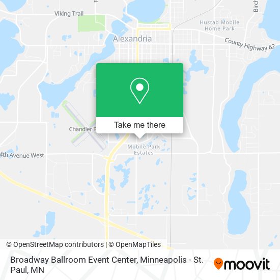 Broadway Ballroom Event Center map