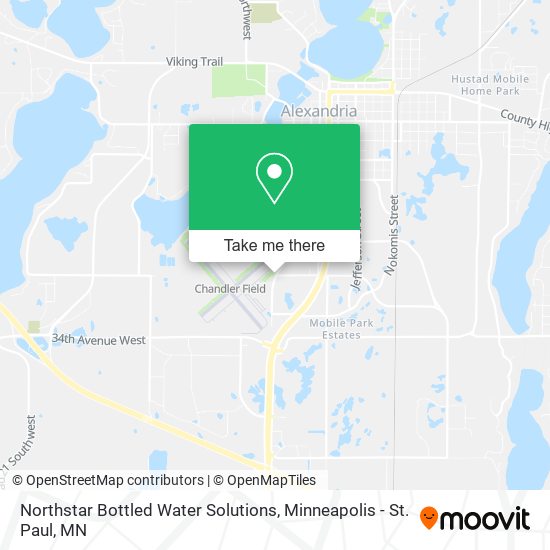 Northstar Bottled Water Solutions map