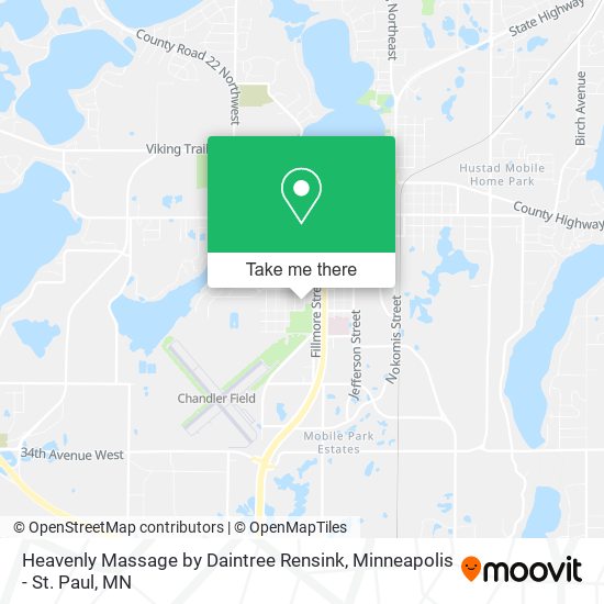 Heavenly Massage by Daintree Rensink map