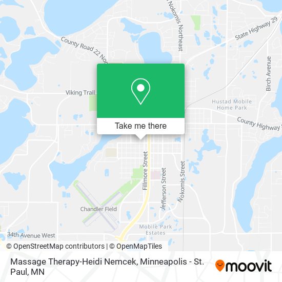 Massage Therapy-Heidi Nemcek map