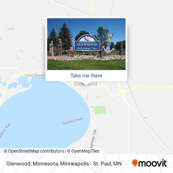 Glenwood, Minnesota map