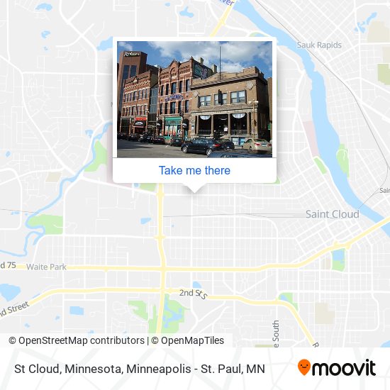 Mapa de St Cloud, Minnesota