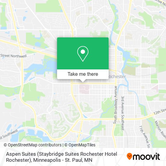 Mapa de Aspen Suites (Staybridge Suites Rochester Hotel Rochester)