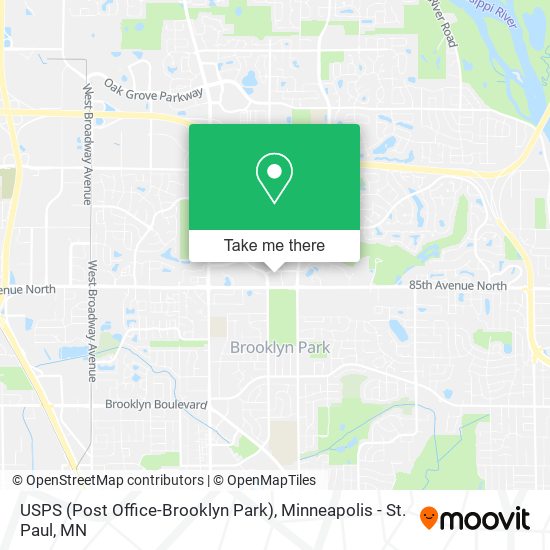 USPS (Post Office-Brooklyn Park) map