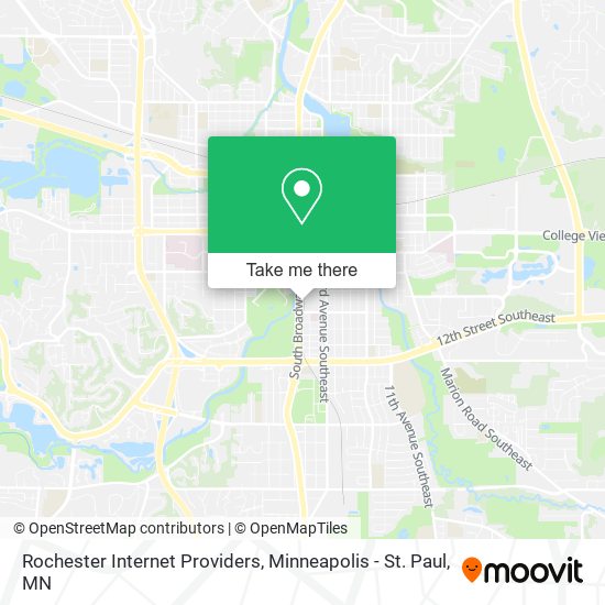 Rochester Internet Providers map