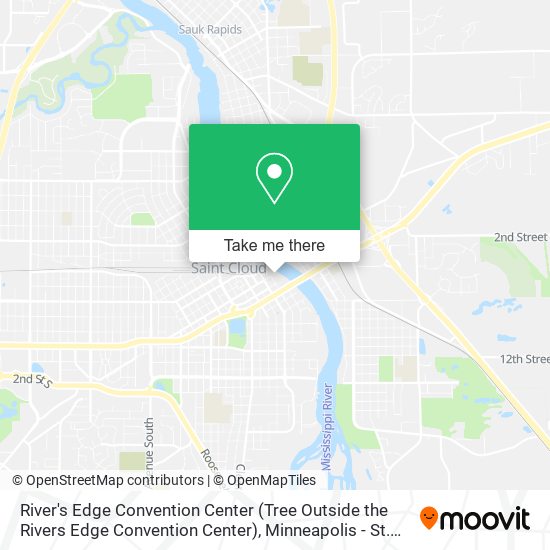 River's Edge Convention Center (Tree Outside the Rivers Edge Convention Center) map