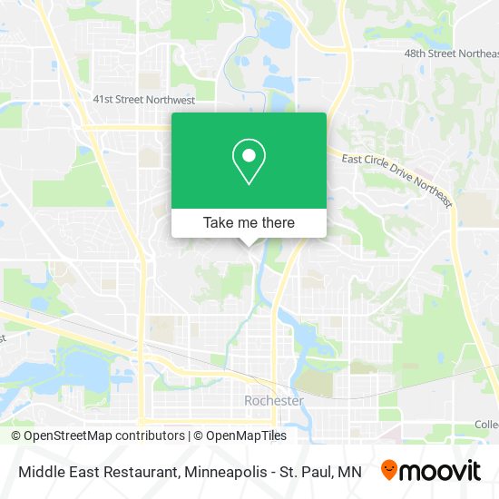 Mapa de Middle East Restaurant