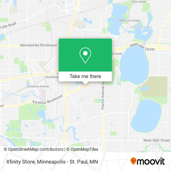 Mapa de Xfinity Store