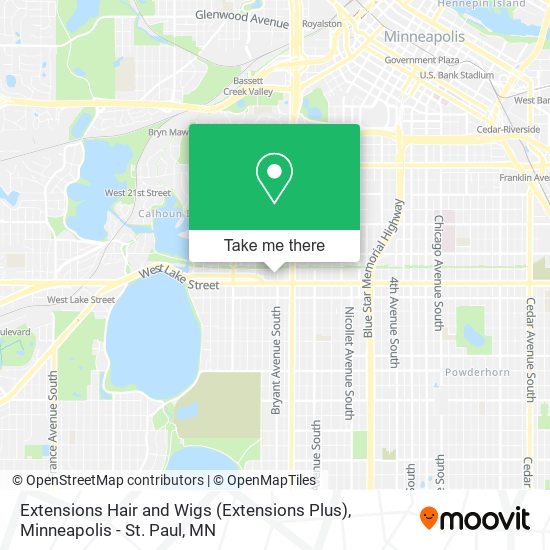 Extensions Hair and Wigs (Extensions Plus) map