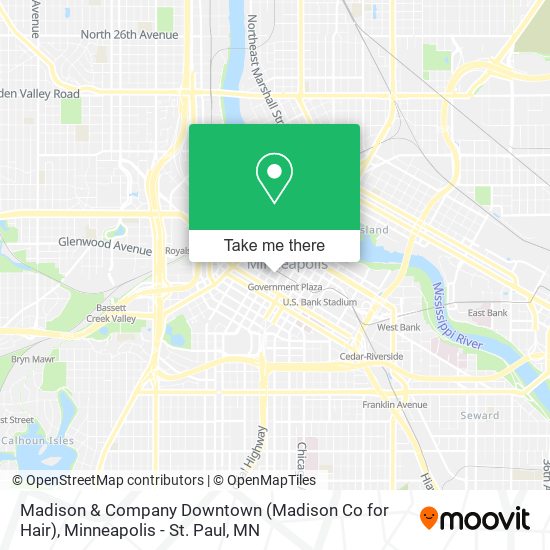 Madison & Company Downtown (Madison Co for Hair) map