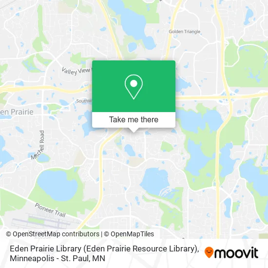 Eden Prairie Library map