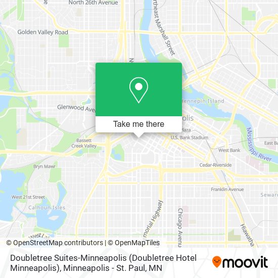 Mapa de Doubletree Suites-Minneapolis (Doubletree Hotel Minneapolis)
