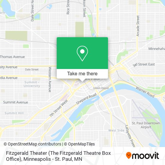 Fitzgerald Theater (The Fitzgerald Theatre Box Office) map