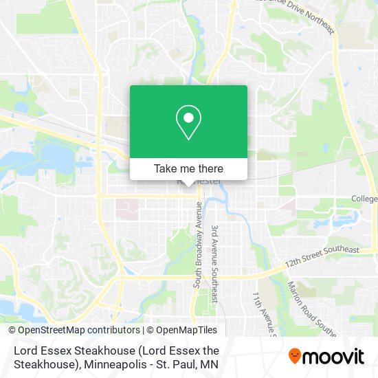 Lord Essex Steakhouse map